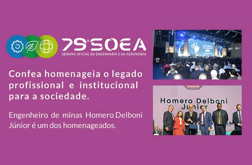 Engenheiro de Minas Homero Delboni Júnior é homenageado…